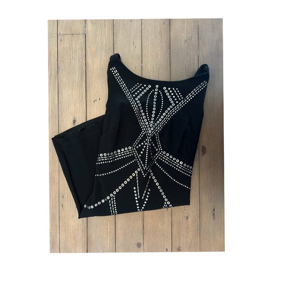 Bebe BodyCon Geometric Studded Dress - Small - Picture 2 of 8